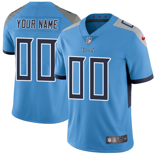 Youth Tennessee Titans ACTIVE PLAYER Custom Blue Vapor Untouchable Limited Stitched Jersey